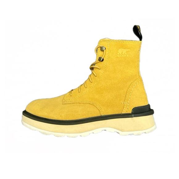 Sorel Women's Hi-Line Lace Boots Geo Yellow/Jet Combat Boots Size 6 NEW - Picture 3 of 7